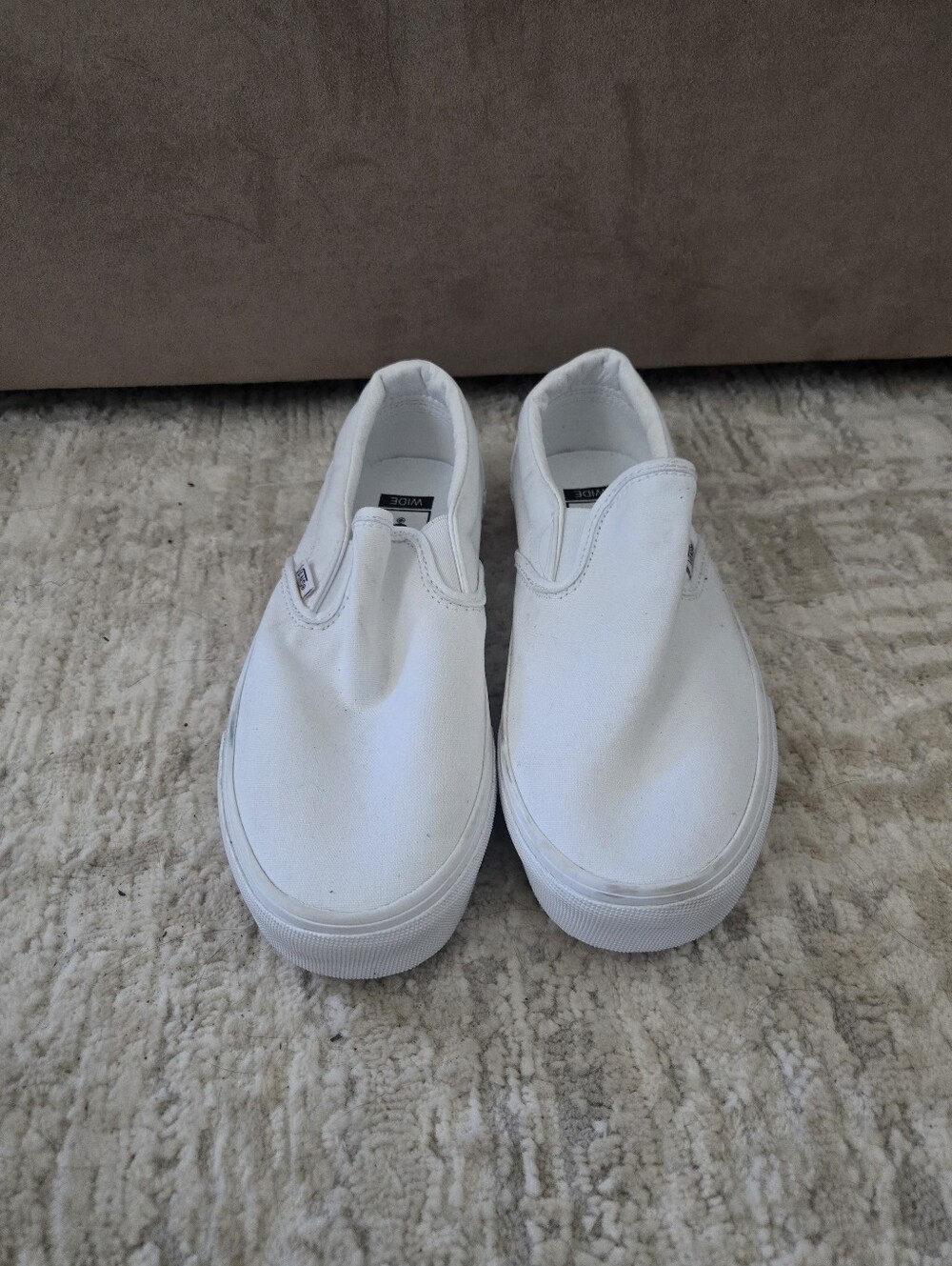 Vans Off the Wall Casual Shoes Womens Sz 7.5 Slip On Sneakers White Skater. - Picture 4 of 10